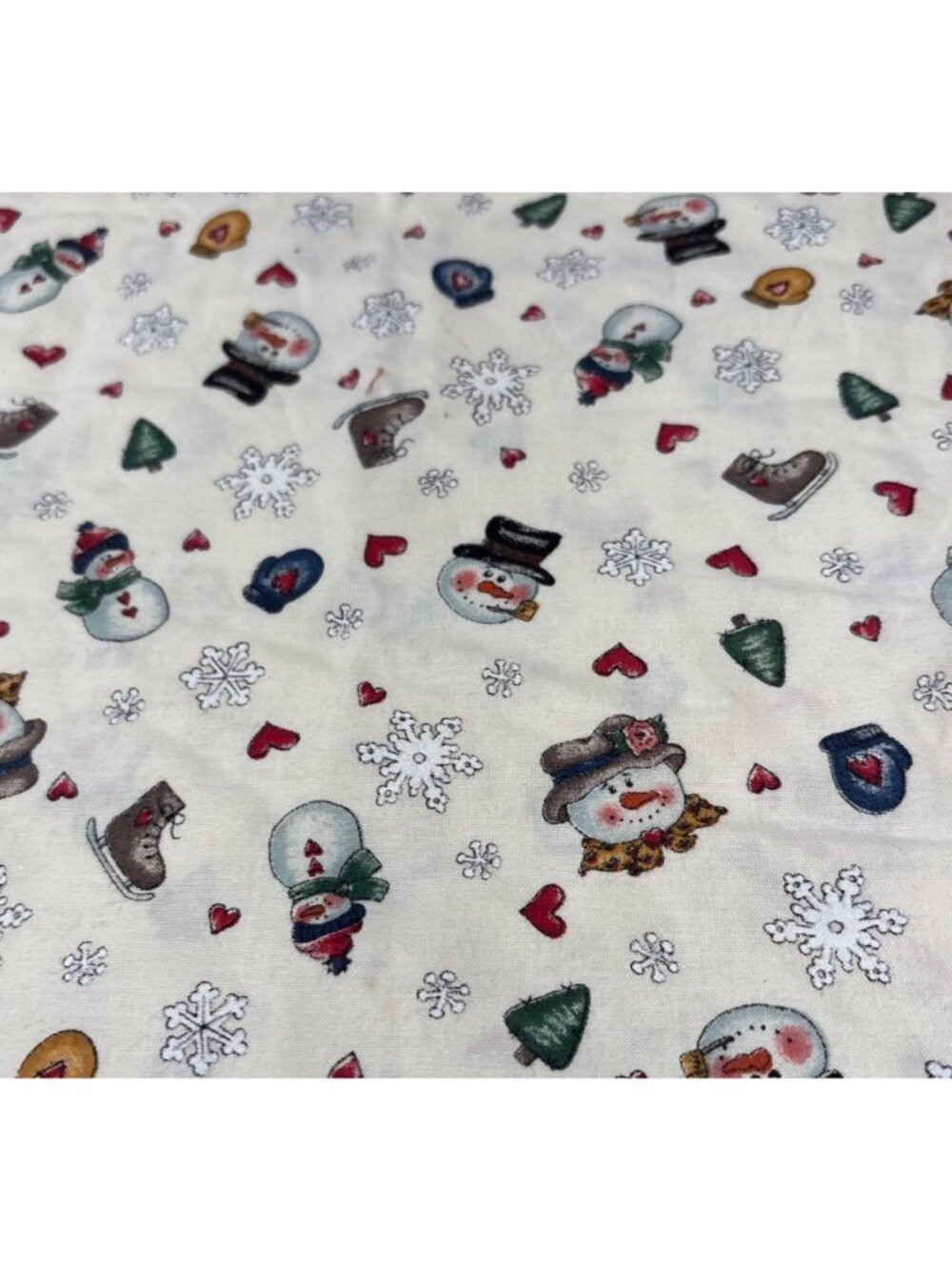 Dianna Marcum Marcus Brothers Snowman Cotton Fabric 16x44 Winter Holiday Crafts
